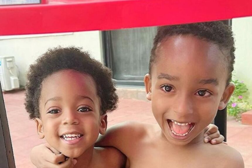 Photos Of Ned Nwoko’s Sons Munir And Sultan Playing|Photos Of Ned Nwoko’s Sons Munir And Sultan Playing (2)|Photos Of Ned Nwoko’s Sons Munir And Sultan Playing (3)