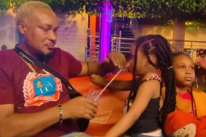 Jerry Amilo Hangs Out With His Cute Daughters