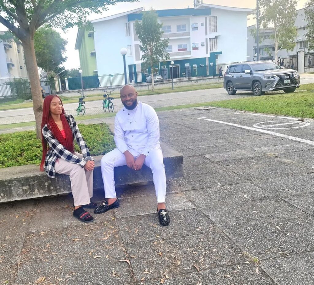 Yul Edochie Visits His Daughter At The University