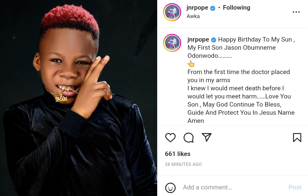 Junior Pope First Son Jason 8th Birthday (2)Nollywood Celebs