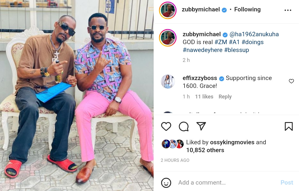 Zubby Michael Showing Love To Hank Anuku (2)