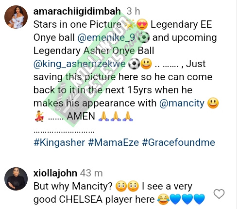 Nollywood Actress Amarachi Igidimbah and Son with Footballer Emmanuel Emenike