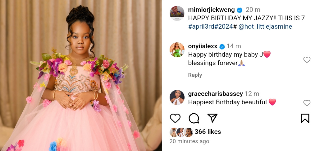 Nollywood Actress Mimi Orjiekwe Daughter Jasmine 7th Birthday (3)
