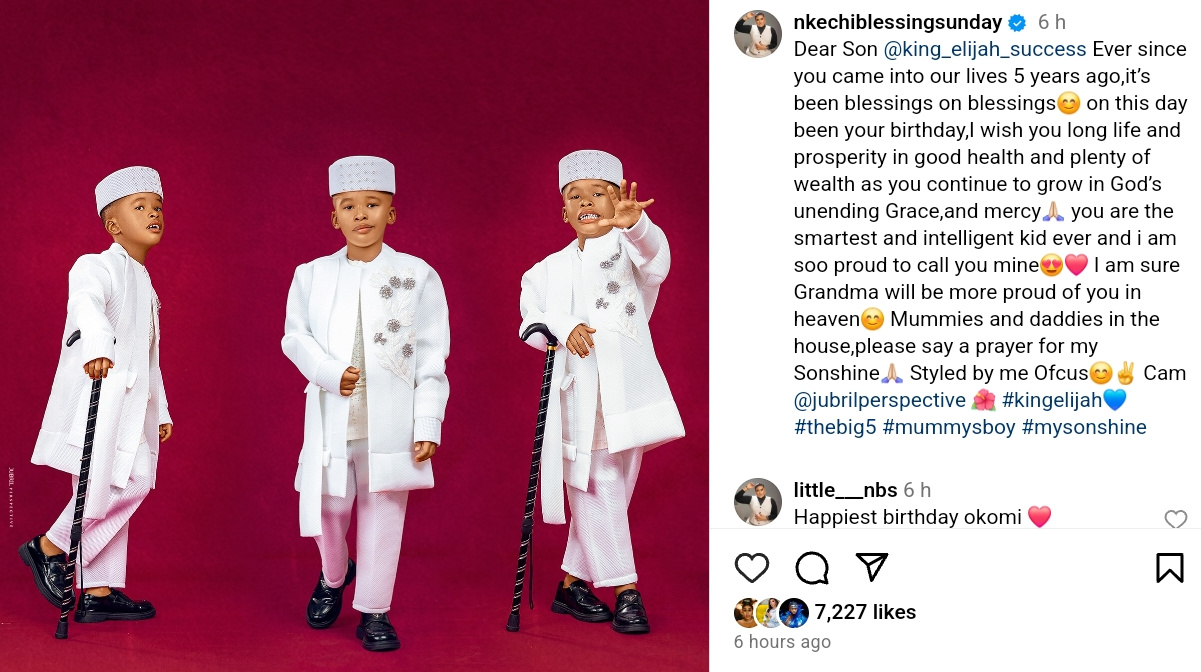 Nollywood Actress Nkechi Blessing Sunday Son 5th Birthday (6)