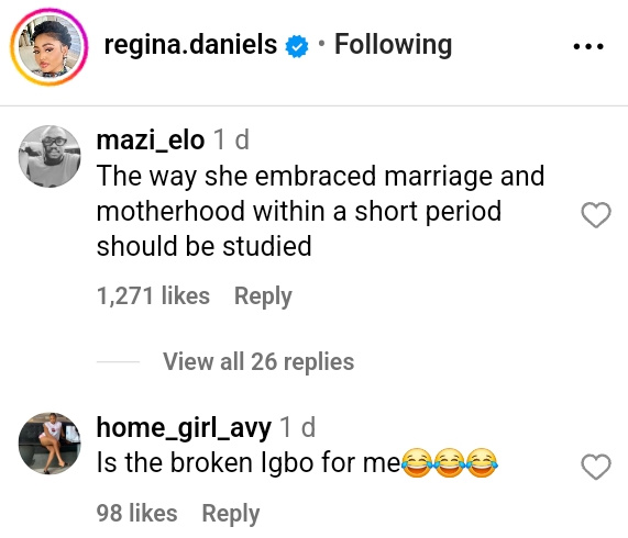 Nollywood Actress Regina Daniels marriage and motherhood (4)