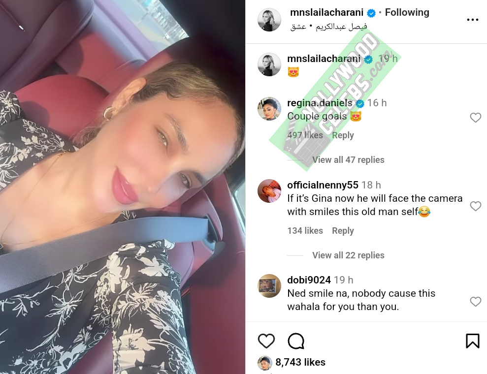 Regina Daniels Reaction to Laila Charani's Car Cruise Ned Nwoko (2)
