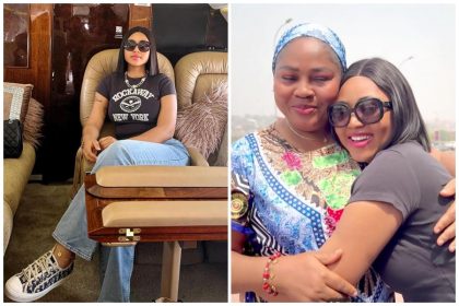 Regina Daniels Butterflies in Their Tummy to See Mum