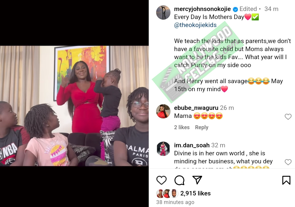 Mercy Johnson on Teaching Kids Parents Don’t Have Favourite Child (2)