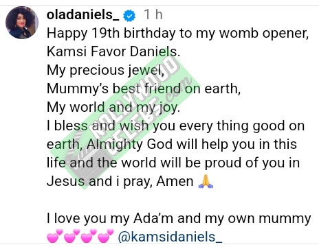 Nollywood Actress Ola Daniels Daughter 19th Birthday (2)