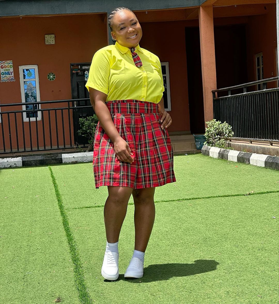 Rachael Okonkwo Wearing School Uniform (2)